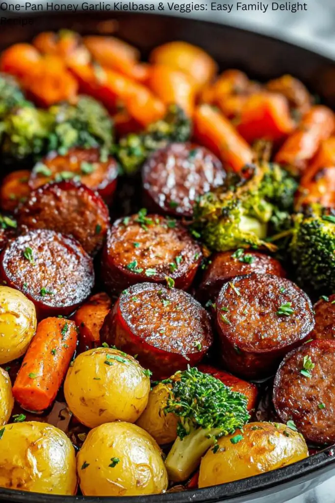 One-Pan Honey Garlic Kielbasa & Veggies: Easy Family Delight Recipe