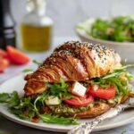 Caprese Croissant Breakfast Sandwich Recipe