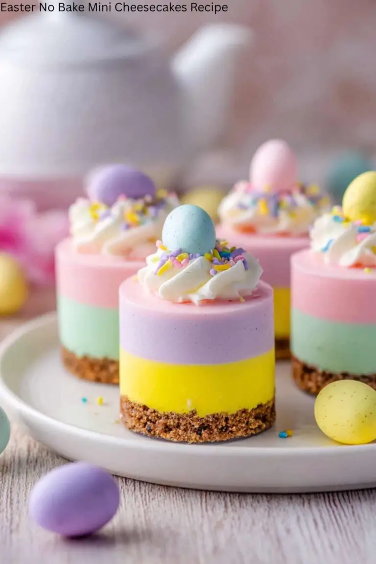 Easter No Bake Mini Cheesecakes Recipe