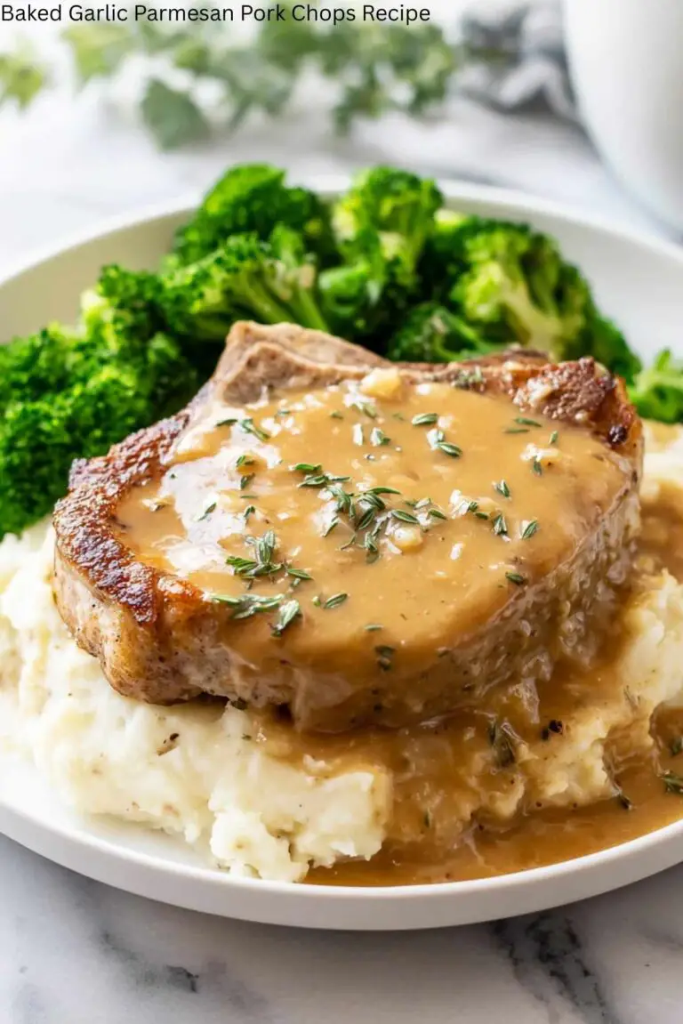 Baked Garlic Parmesan Pork Chops Recipe