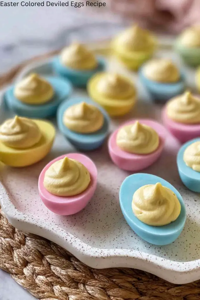 Easter Colored Deviled Eggs Recipe 4 Easter Colored Deviled Eggs Recipe