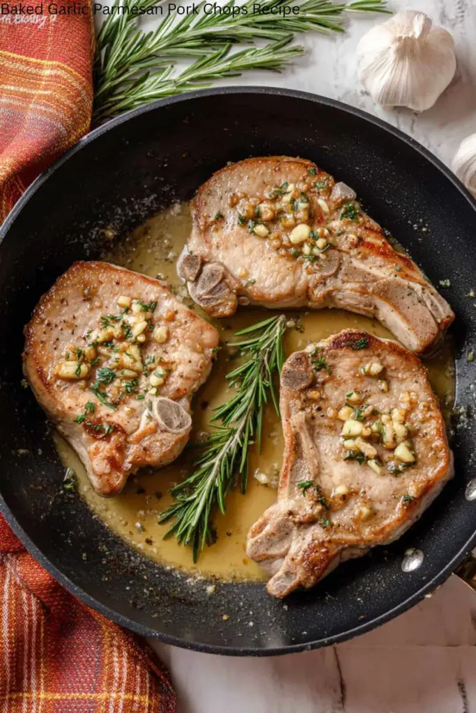 Baked Garlic Parmesan Pork Chops Recipe