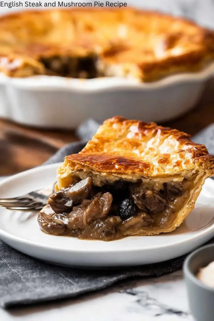 English Steak and Mushroom Pie Recipe