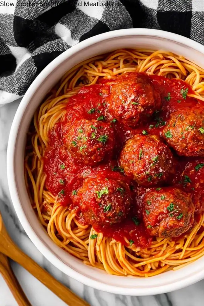 Slow Cooker Spaghetti and Meatballs Recipe