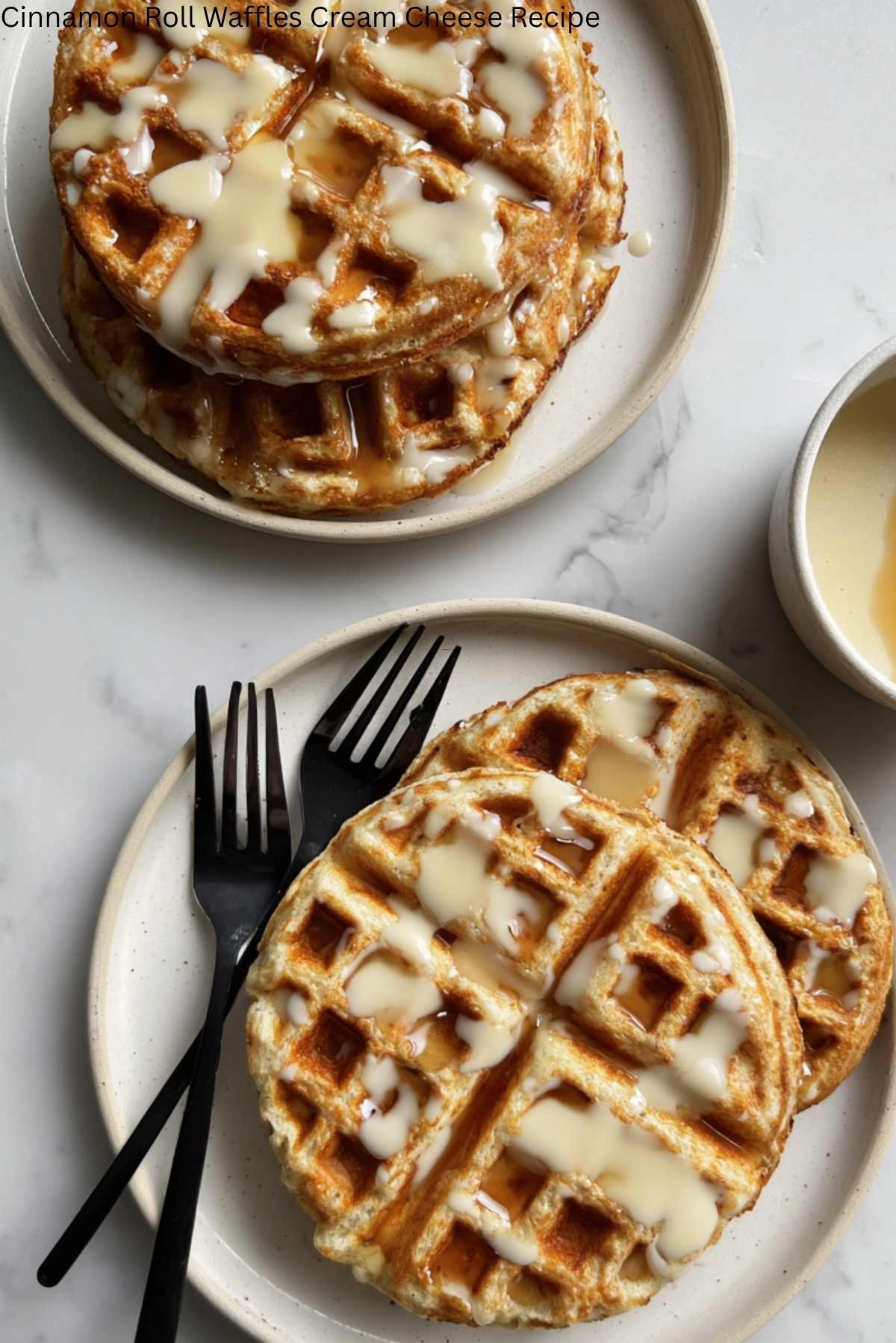 Cinnamon Roll Waffles Cream Cheese Recipe