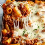 Baked Rigatoni with Italian Sausage, Ground Beef, and Mozzarella Recipe