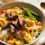 Baked Onion Beef Fried Rice Recipe