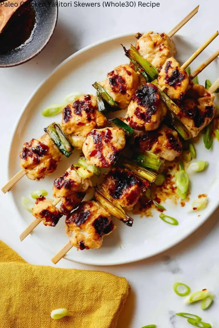 Paleo Chicken Yakitori Skewers (Whole30) Recipe