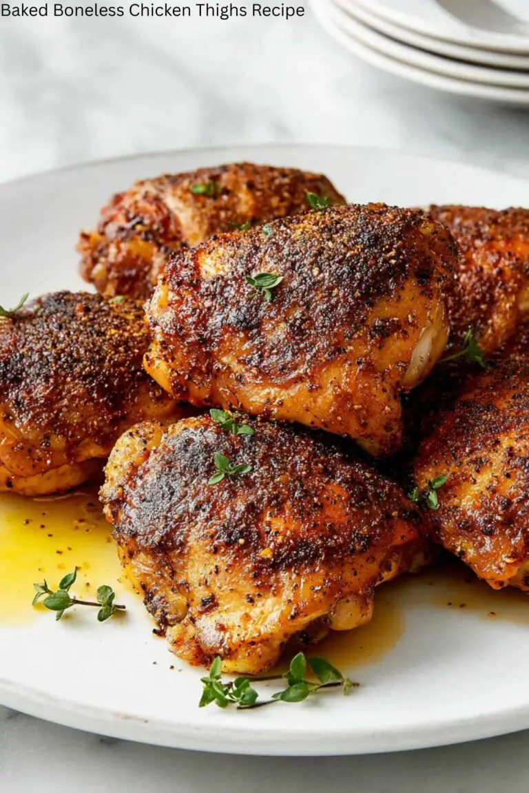 Baked Boneless Chicken Thighs Recipe
