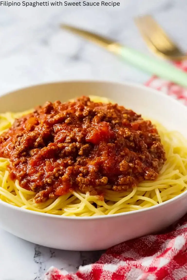 Filipino Spaghetti with Sweet Sauce Recipe