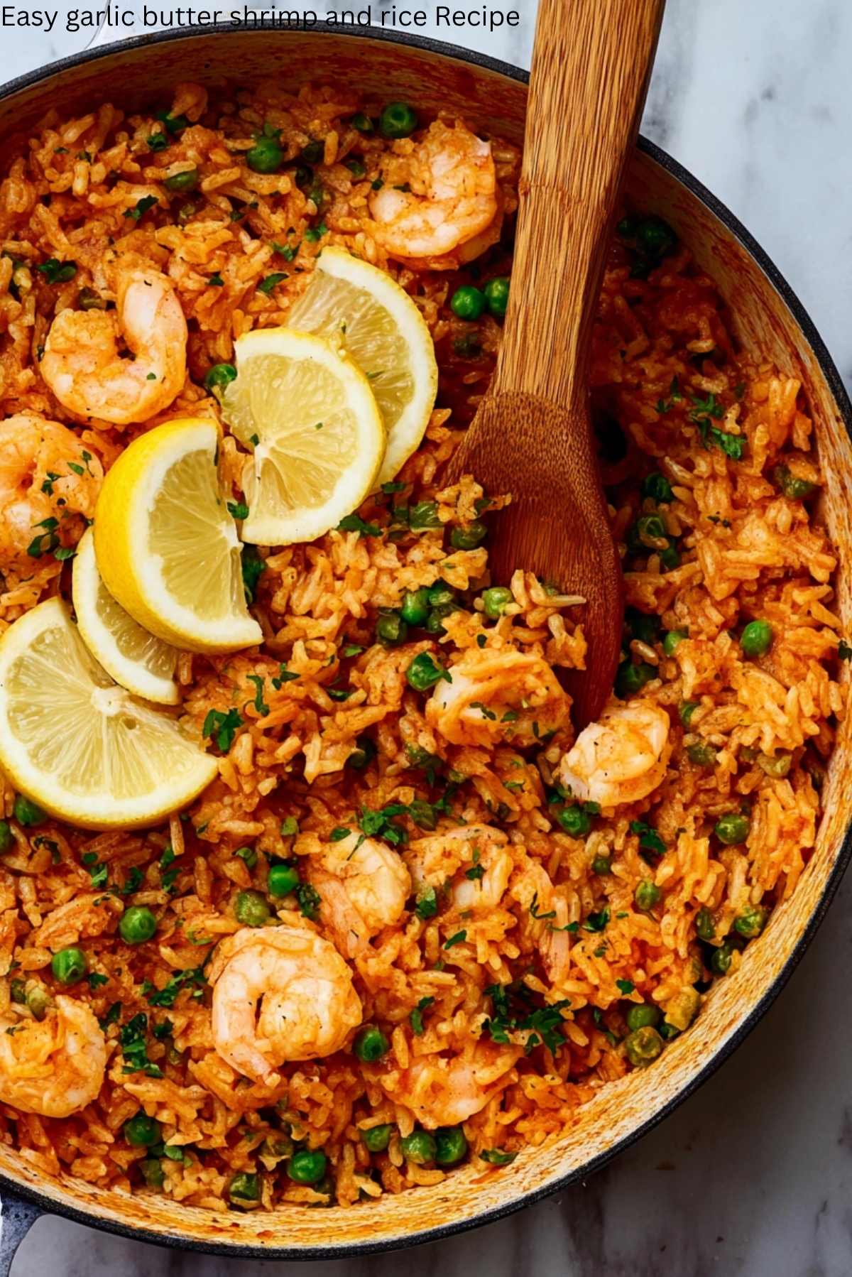 Easy Garlic Butter Shrimp and Rice Recipe