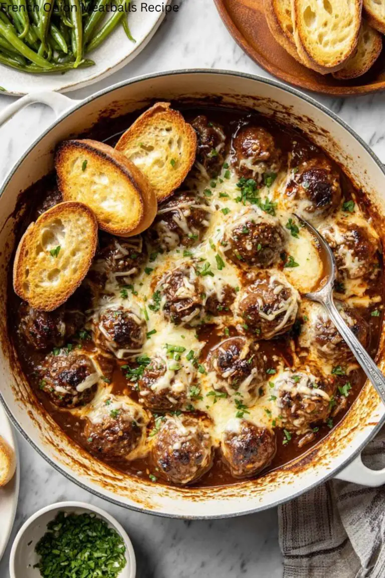 French Onion Meatballs Recipe