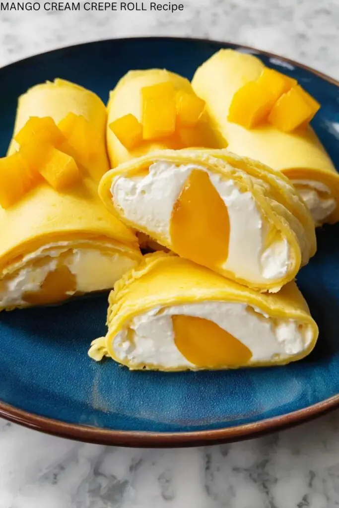 MANGO CREAM CREPE ROLL Recipe