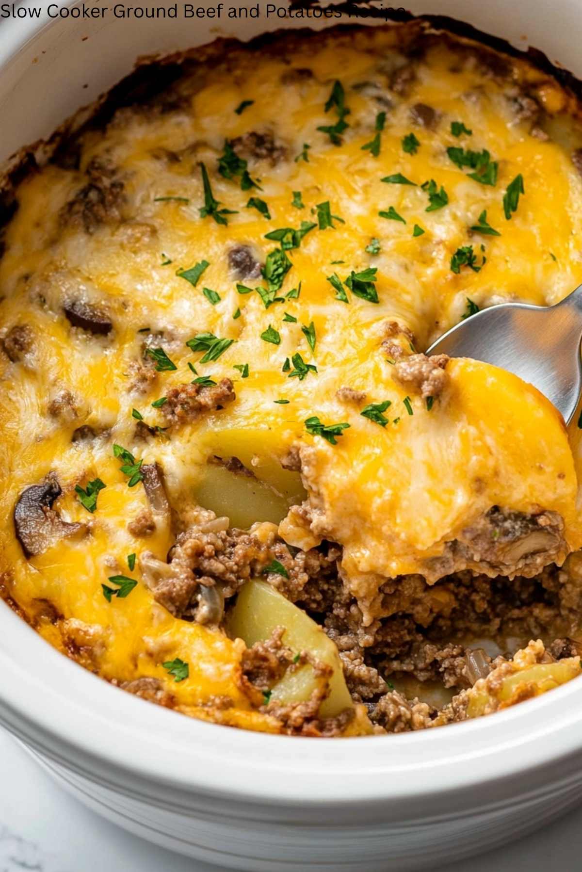Slow Cooker Ground Beef and Potatoes Recipe
