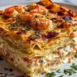 Garlic Butter Shrimp Scampi Lasagna Recipe