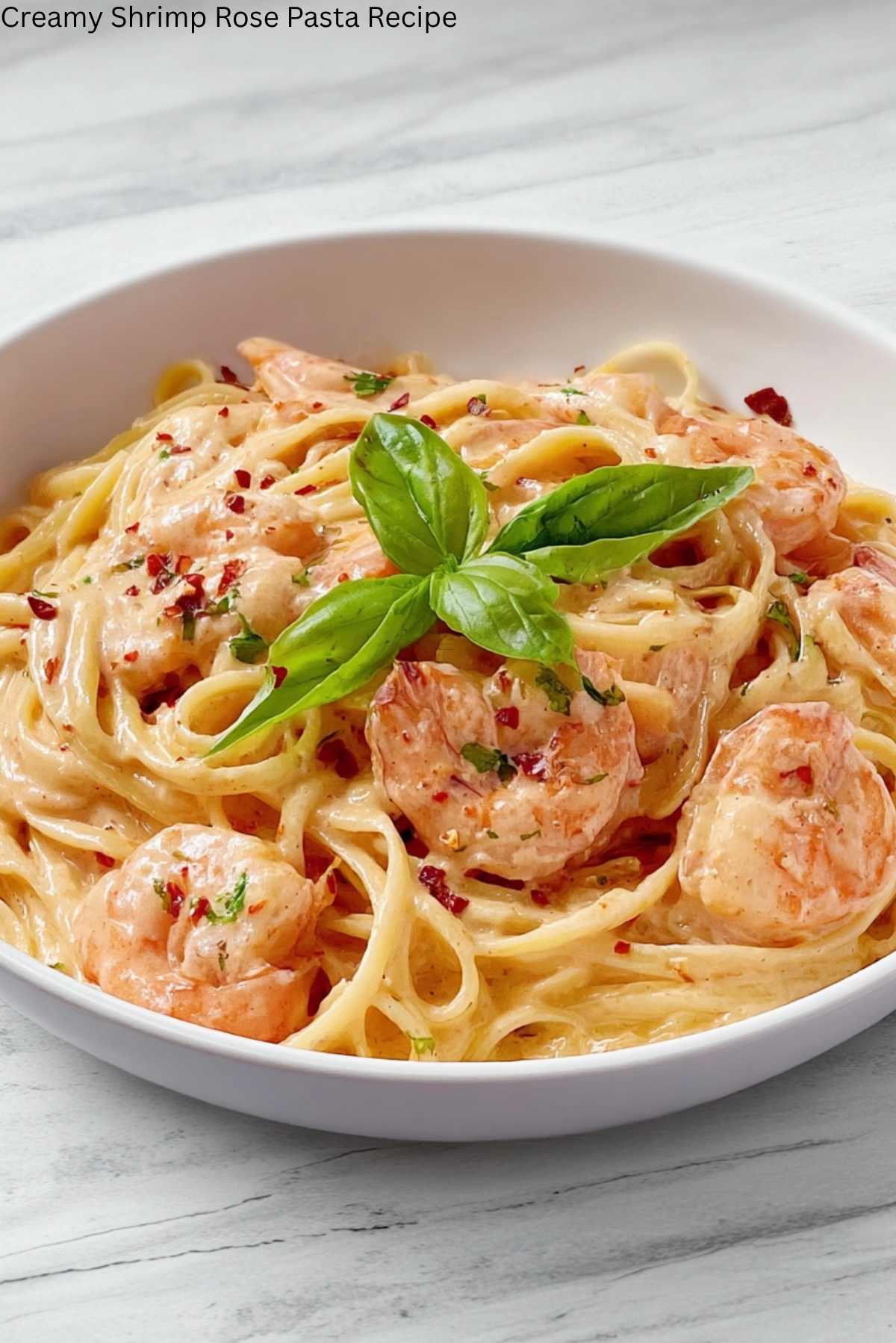 Creamy Shrimp Rose Pasta Recipe