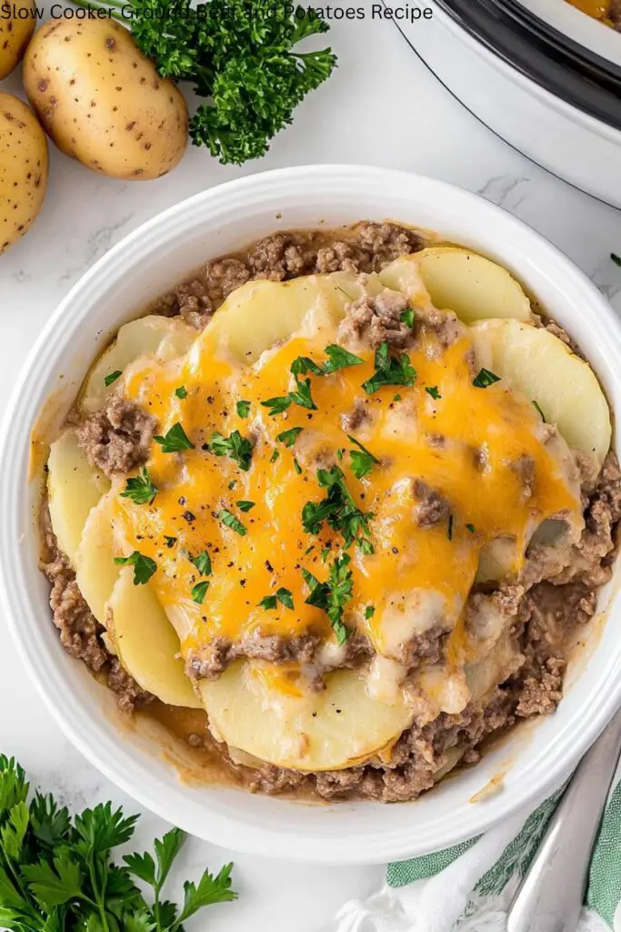 Slow Cooker Ground Beef and Potatoes Recipe