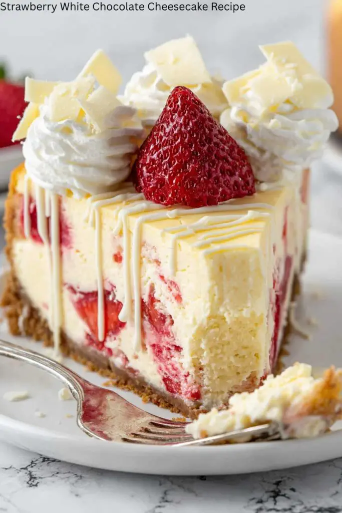 Strawberry White Chocolate Cheesecake Recipe