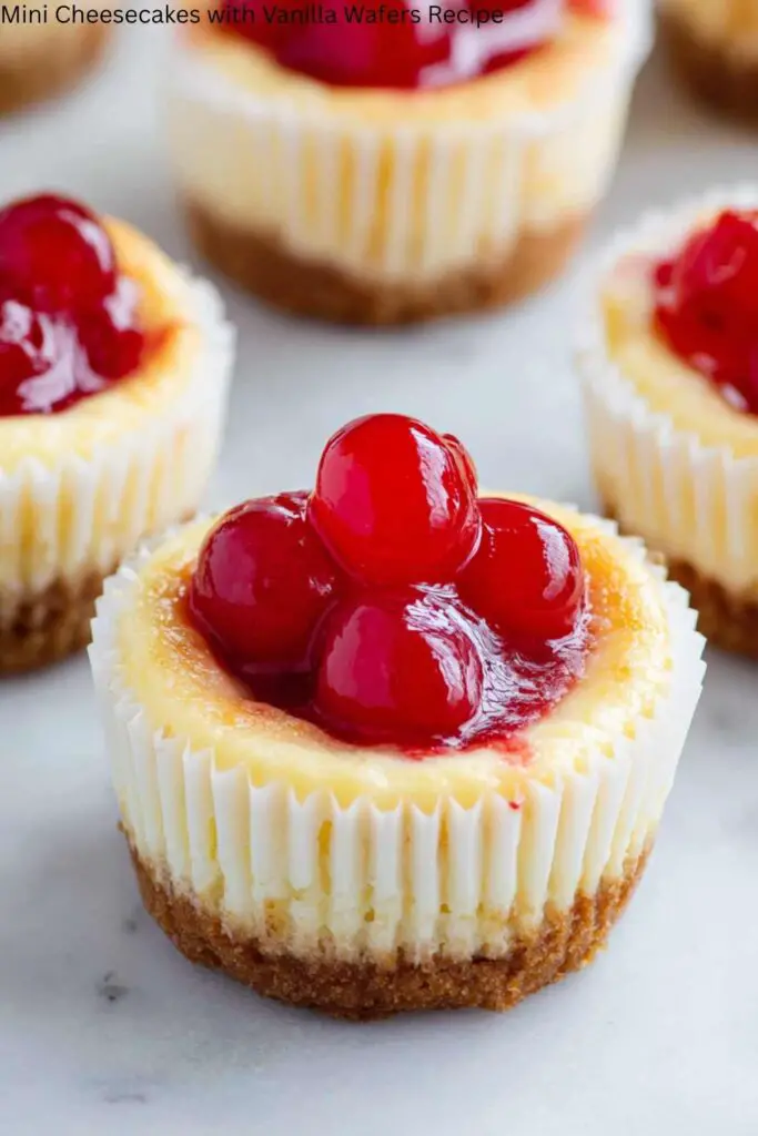 Mini Cheesecakes with Vanilla Wafers Recipe