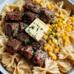 Creamy Parmesan Steak & Sweet Corn Bowtie Recipe