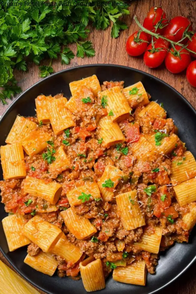 Creamy Rotel Pasta with Ground Beef Recipe