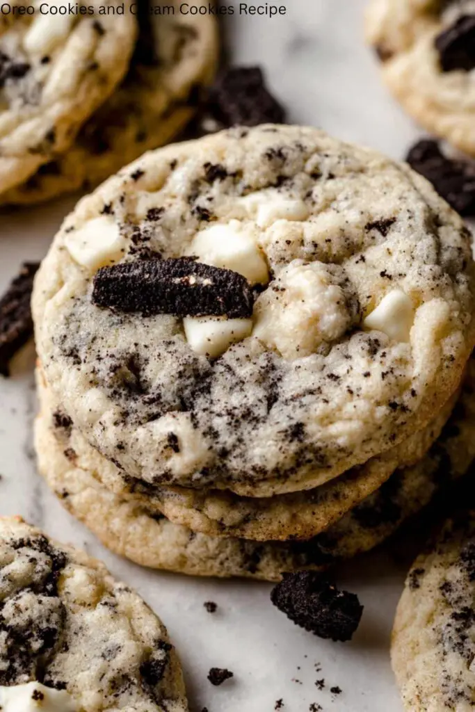 Oreo Cookies and Cream Cookies Recipe