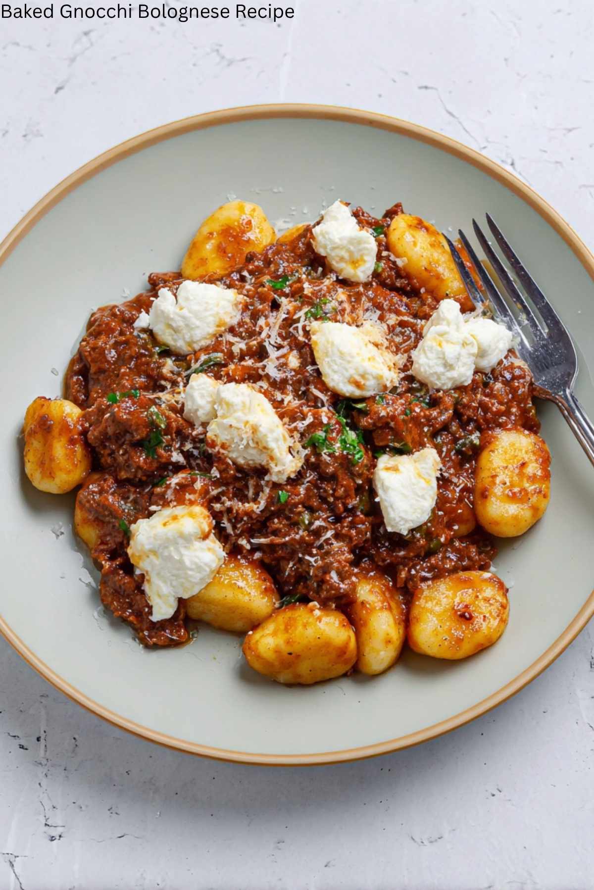 Baked Gnocchi Bolognese Recipe