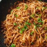 Mongolian Ground Beef Noodles Recipe