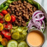 Deconstructed Healthy Hamburger Bowls Recipe