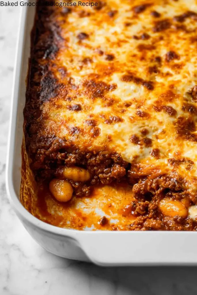 Baked Gnocchi Bolognese Recipe