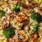 Cowboy Butter Lemon Bowtie Chicken with Broccoli Recipe