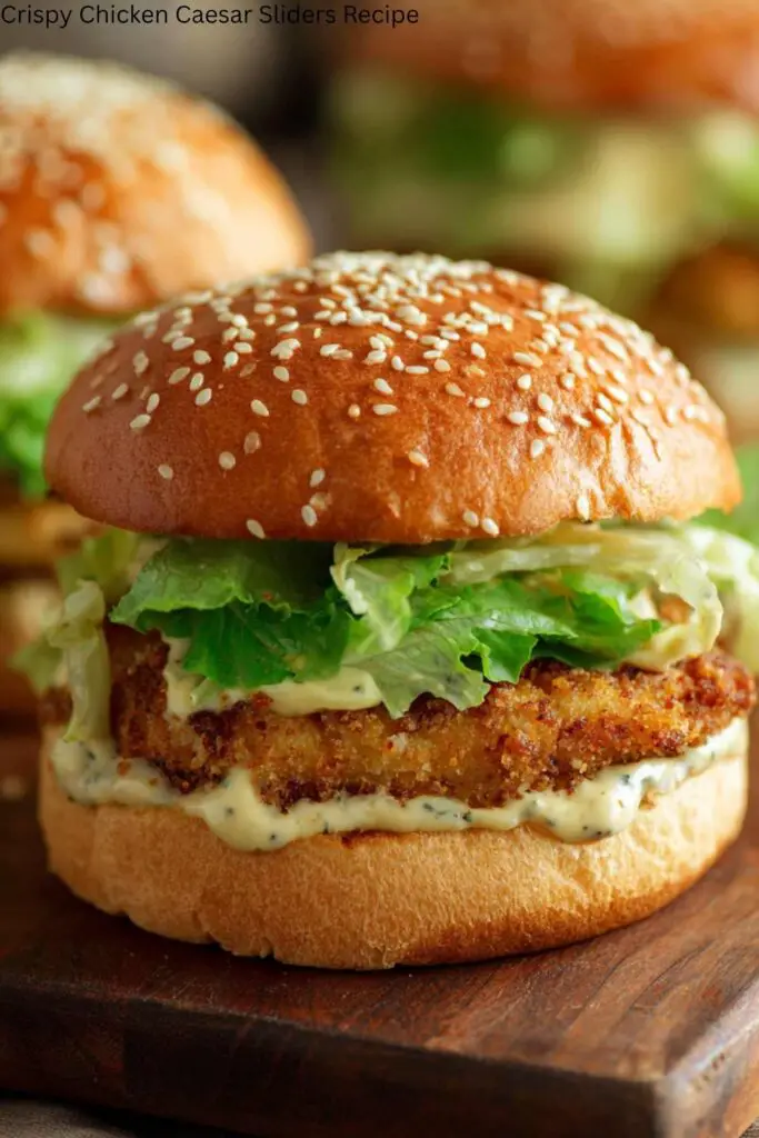 Crispy Chicken Caesar Sliders Recipe