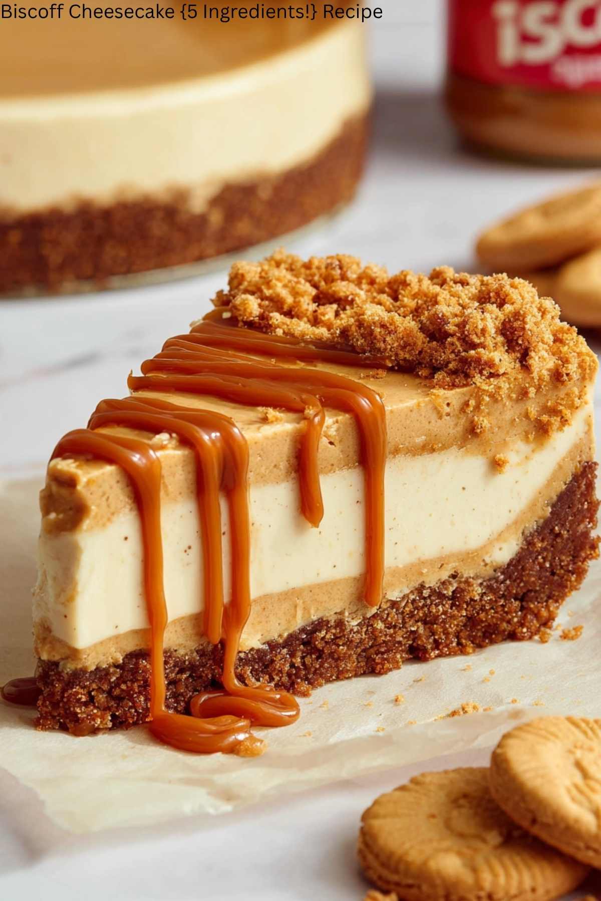 Biscoff Cheesecake {5 Ingredients!} Recipe