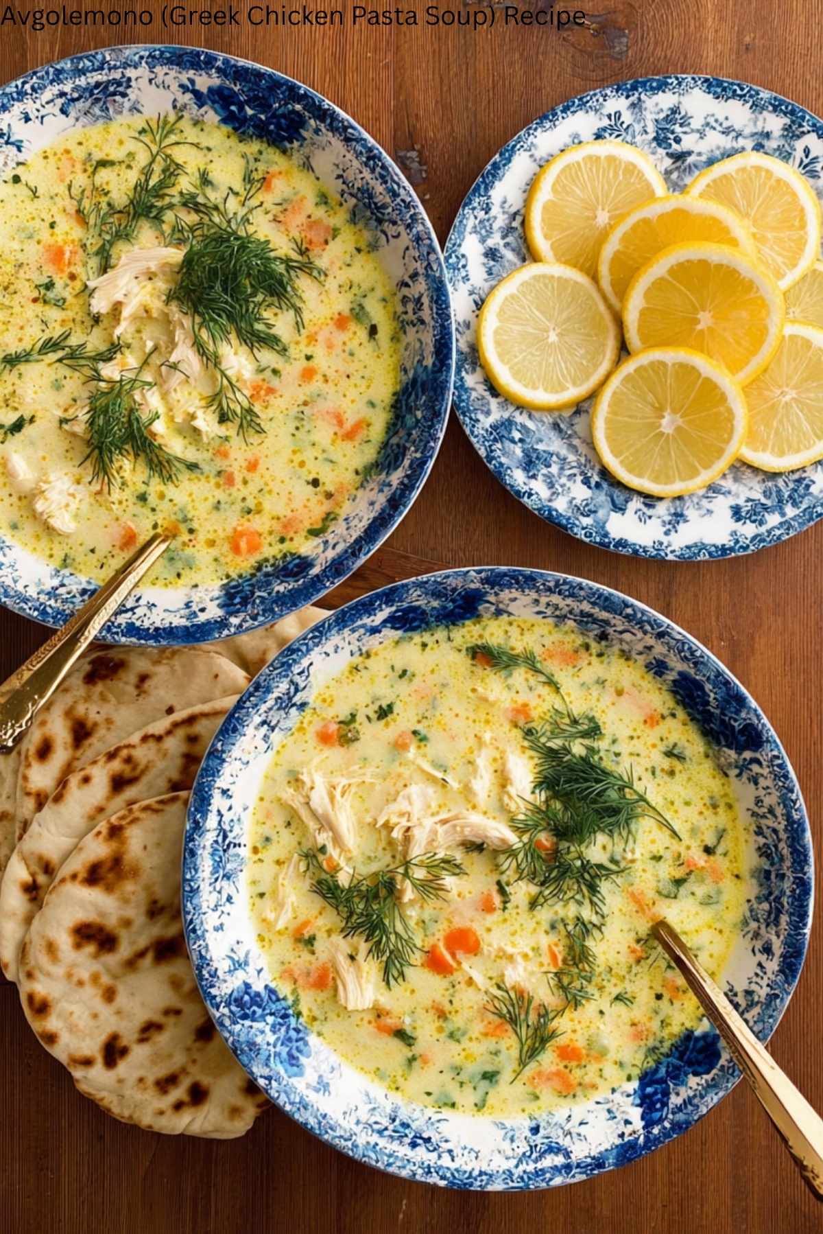 Avgolemono (Greek Chicken Pasta Soup) Recipe