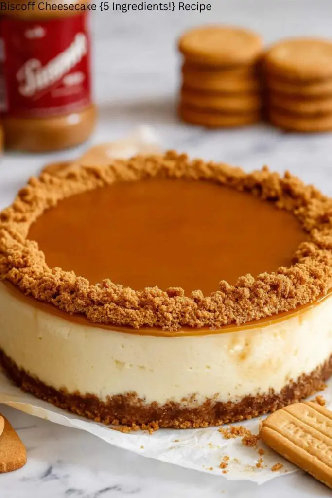 Biscoff Cheesecake {5 Ingredients!} Recipe