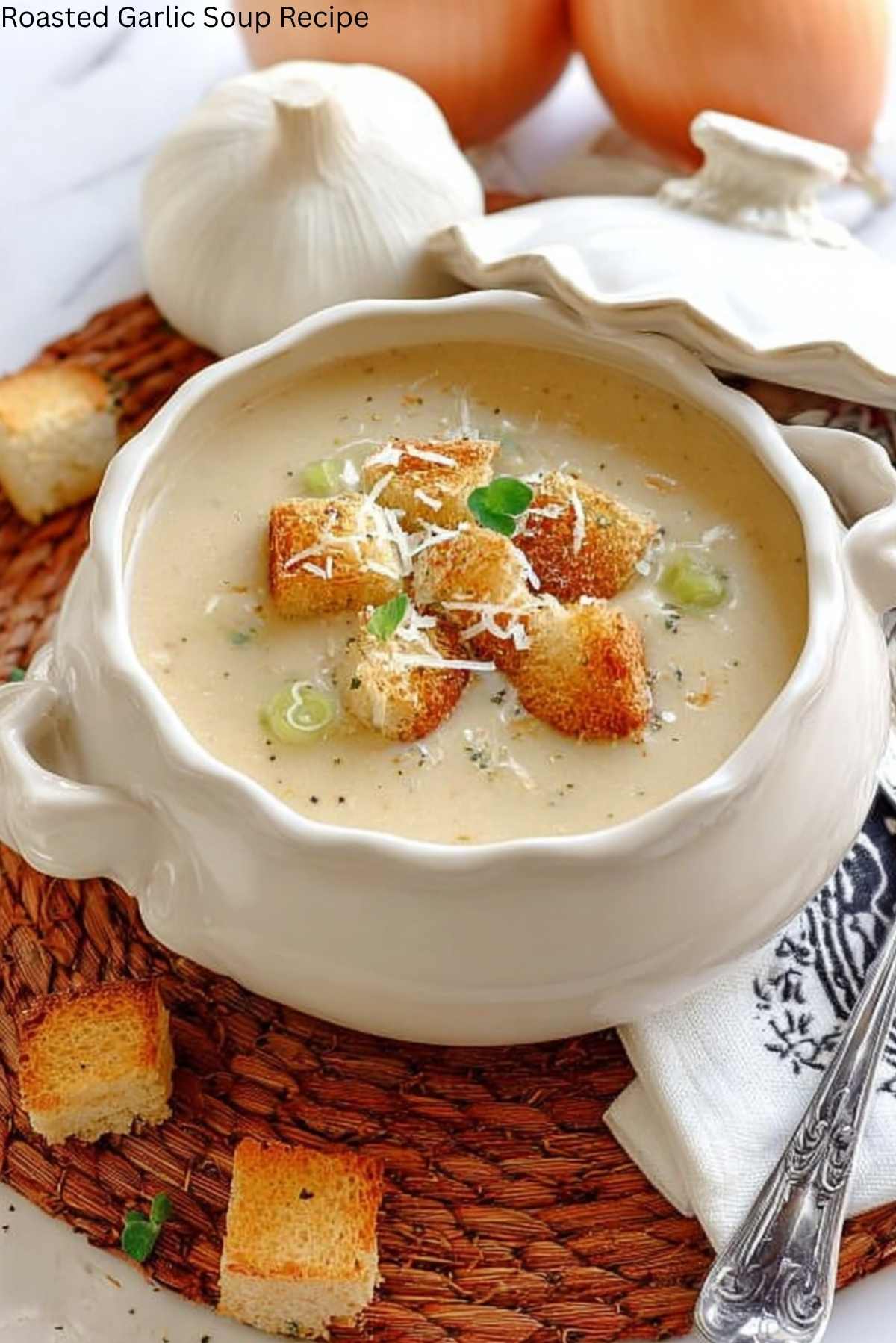 Roasted Garlic Soup Recipe