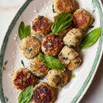 Baked Basil Chicken Meatballs Recipe