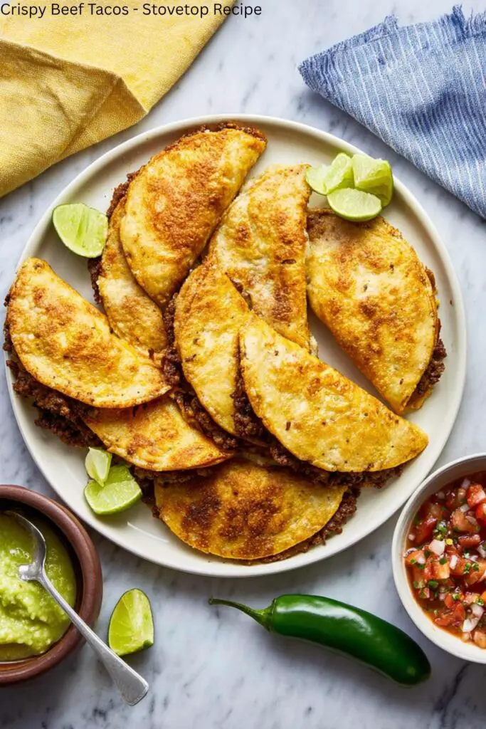 Crispy Beef Tacos - Stovetop Recipe
