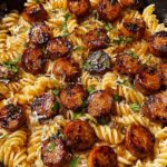 Sticky Honey Garlic Sausage Pasta Skillet: A Flavorful One-Pan Wonder Recipe