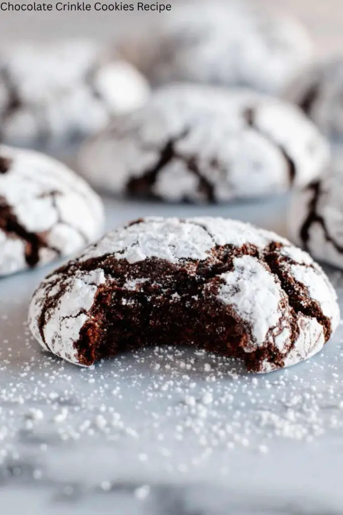 Chocolate Crinkle Cookies Recipe
