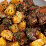 Garlic Butter Steak Bites and Potatoes Recipe