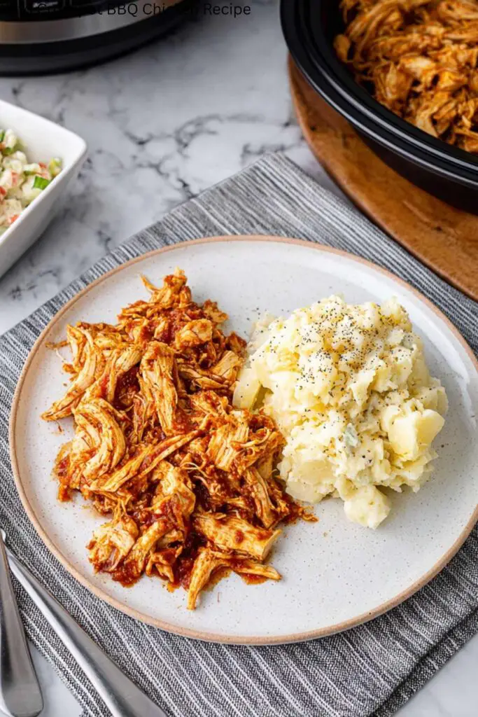 Keto Crockpot BBQ Chicken Recipe