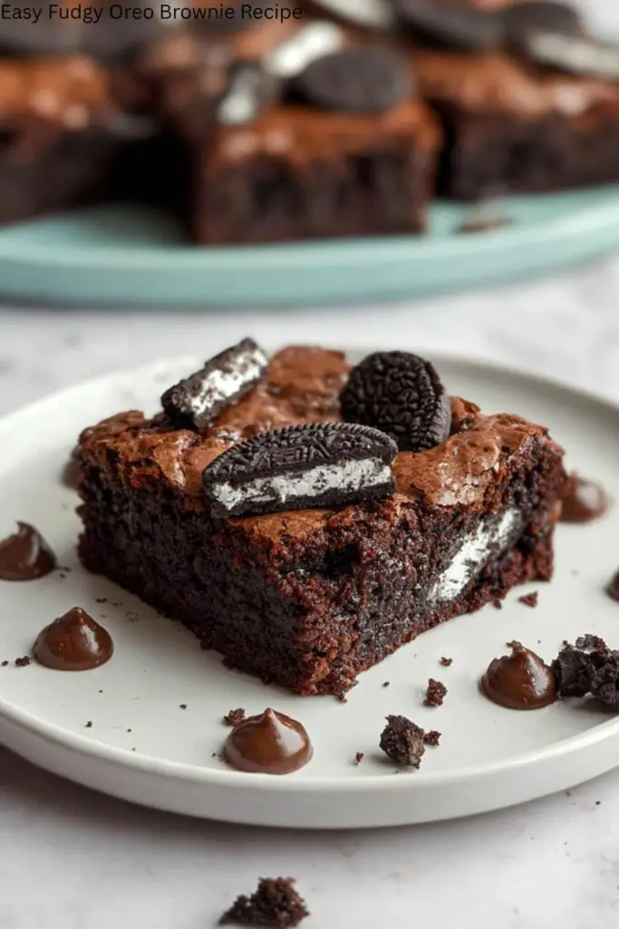 Easy Fudgy Oreo Brownie Recipe