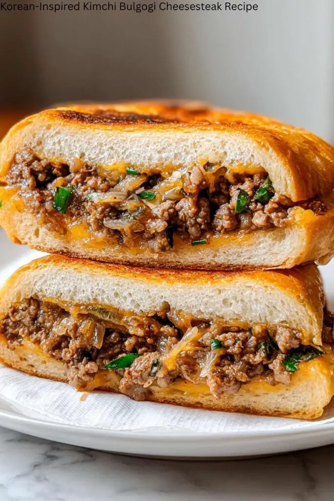 Korean-Inspired Kimchi Bulgogi Cheesesteak Recipe