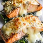 Baked Salmon with Spinach and Mozzarella Bliss Recipe Delight