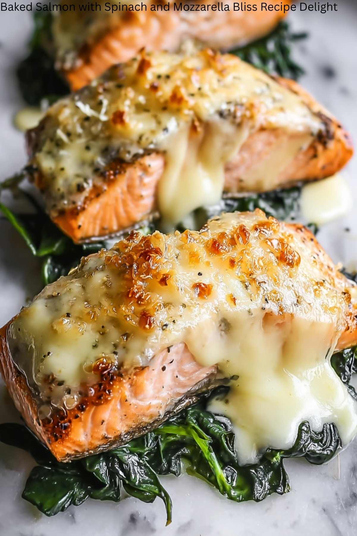 Baked Salmon with Spinach and Mozzarella Bliss Recipe Delight