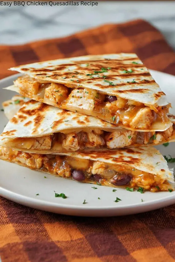 Easy BBQ Chicken Quesadillas Recipe 4 Easy BBQ Chicken Quesadillas Recipe