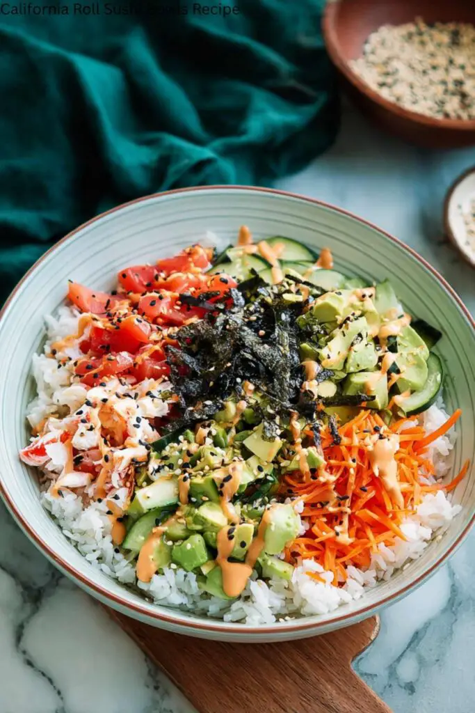California Roll Sushi Bowls Recipe