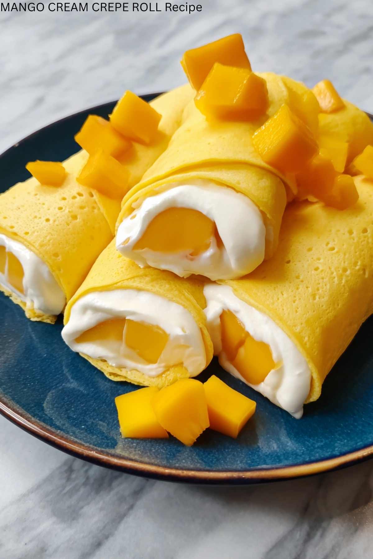 MANGO CREAM CREPE ROLL Recipe