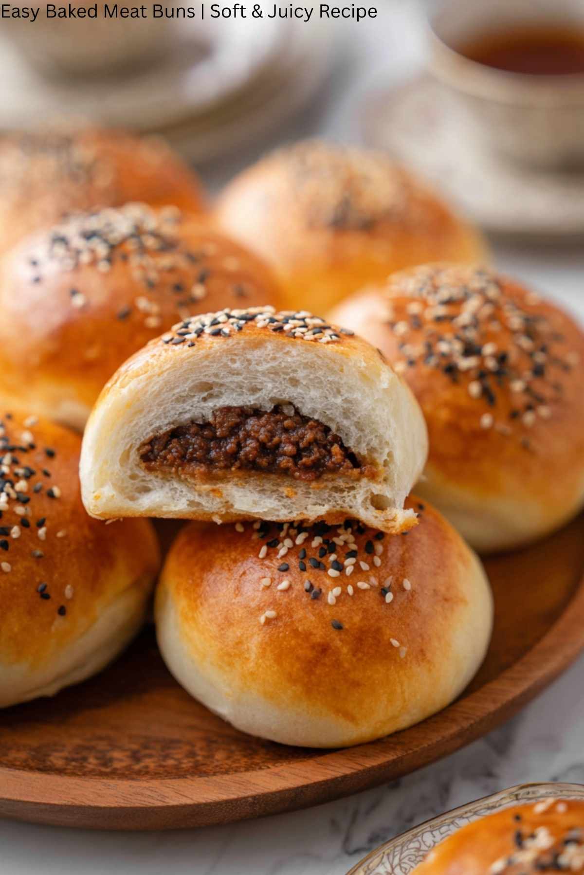Easy Baked Meat Buns | Soft & Juicy Recipe